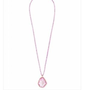 Rose Gold/lavender Beatrix Long Pendant
